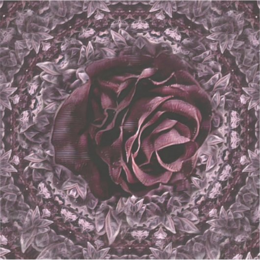 Sticker Rose Mandala (Devant)