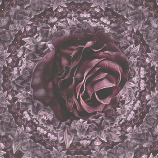 Sticker Rose Mandala (Devant)