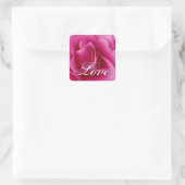 Sticker Rose Mariage rose LOVE (Sac)