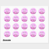 Sticker rose Merci Cendrillon (Feuille)