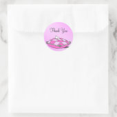 Sticker rose Merci Cendrillon (Sac)