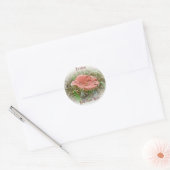 Sticker rose Mushroom Ex libris (Enveloppe)