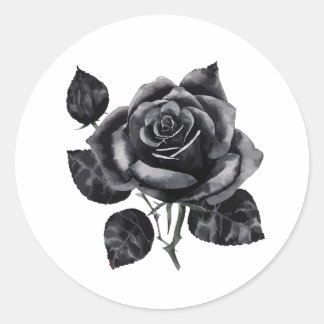 Sticker Rose noir