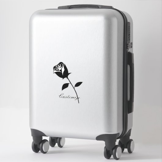 Sticker Rose noir Valentine Flower Thunder_Cove (Sur valise)