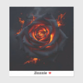Sticker Rose of Fire  (Feuille)