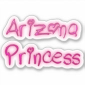 Sticker rose princesse de l'Arizona (Devant)
