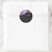 Sticker Rose PURPLE SILVER 25e Anniversaire (Sac)