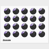 Sticker Rose PURPLE SILVER 25e Anniversaire (Feuille)