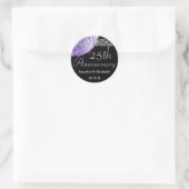 Sticker Rose PURPLE SILVER 25e Anniversaire (Sac)