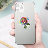 Sticker Rose Rainbow Long Stem (Téléphone)