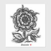 Sticker Rose Renaissance (Feuille)