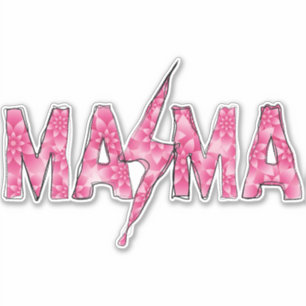 Sticker Rose Rocker Mama