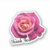 Sticker Rose rose personnalisée (Devant)