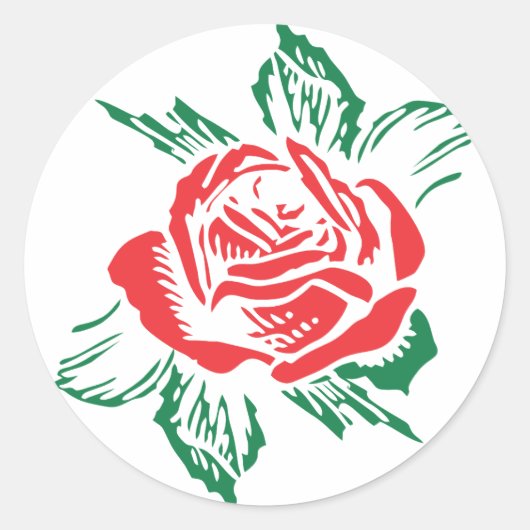 Sticker Rose rouge (Devant)