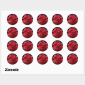 Sticker Rose rouge...Merci (Feuille)