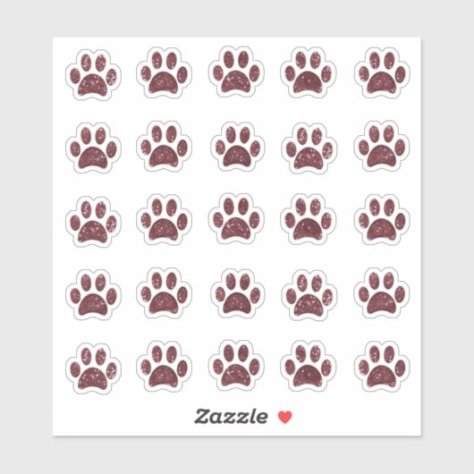 Sticker Rose Sparkly Gold Parties scintillant Empr (Feuille)