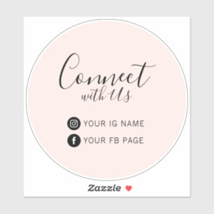 Sticker Rose Suivez la promotion sur Instagram et Facebo