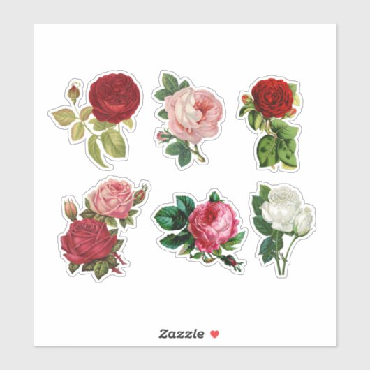 Sticker Roses (Feuille)