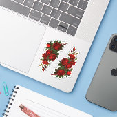 Sticker Roses de la Saint-Georges (Ordinateur portable avec iPhone)