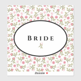 Sticker Roses mariage de mariée