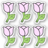 Sticker Roses Rose (Devant)