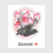 Sticker Roses roses (Feuille)