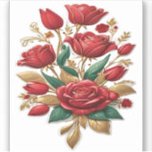 Sticker Roses rouges (Devant)