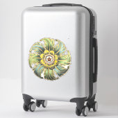 Sticker Rosette architecturale antique n° 1 (Sur valise)