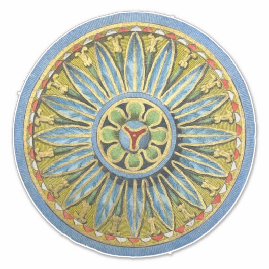 Sticker Rosette architecturale antique n° 2 (Devant)