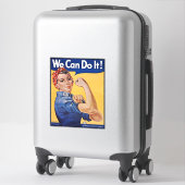 Sticker Rosie le Riveter : Une femme forte pour l'autonomi (Sur valise)