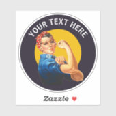 Sticker Rosie le Riveter Vintage (Feuille)