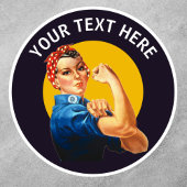 Sticker Rosie le Riveter Vintage
