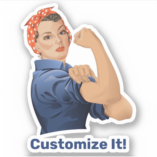 Sticker Rosie the Riveter (Devant)
