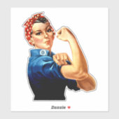 Sticker Rosie the Riveter (Feuille)