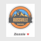 Sticker Rossville, Kansas (Feuille)