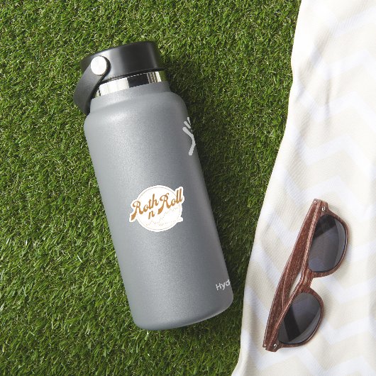 Sticker Roth n Roll – Humour Financier (HydroFlask Insitu)