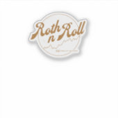 Sticker Roth n Roll – Humour Financier (Devant)
