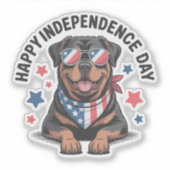 Sticker Rottie Patriot Paws (Devant)