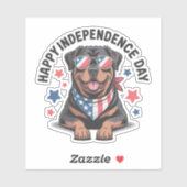 Sticker Rottie Patriot Paws (Feuille)