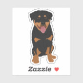 Sticker Rottweiler (Feuille)