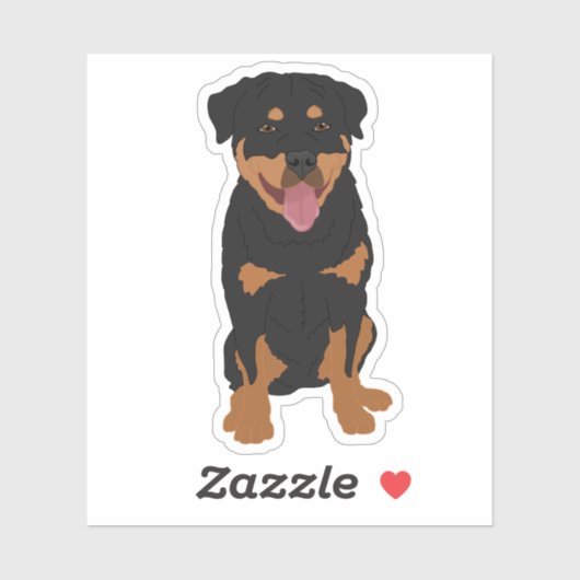 Sticker Rottweiler (Feuille)
