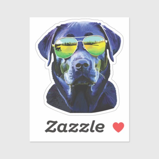 Sticker Rottweiler brave cool (Feuille)
