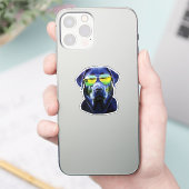 Sticker Rottweiler brave cool (Téléphone)