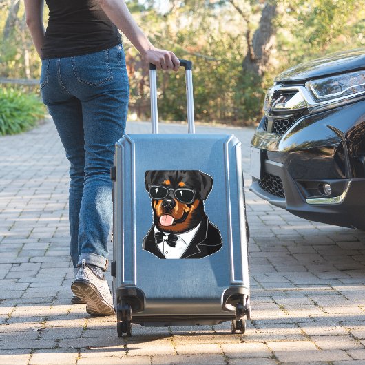 Sticker Rottweiler Le Gardien Du Corps (Valise Insitu)