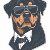 Sticker Rottweiler Les Messieurs (Devant)