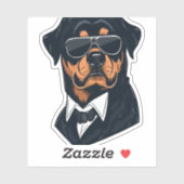Sticker Rottweiler Les Messieurs (Feuille)