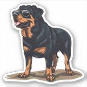 Sticker Rottweiler L'Explorateur (Devant)