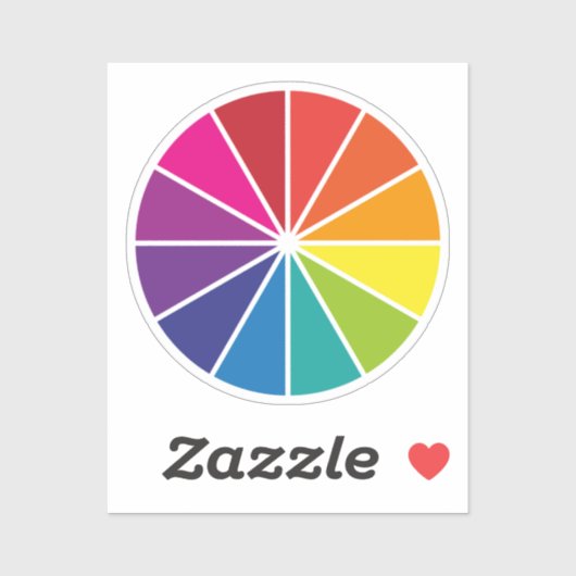 Sticker Roue de couleur (Feuille)