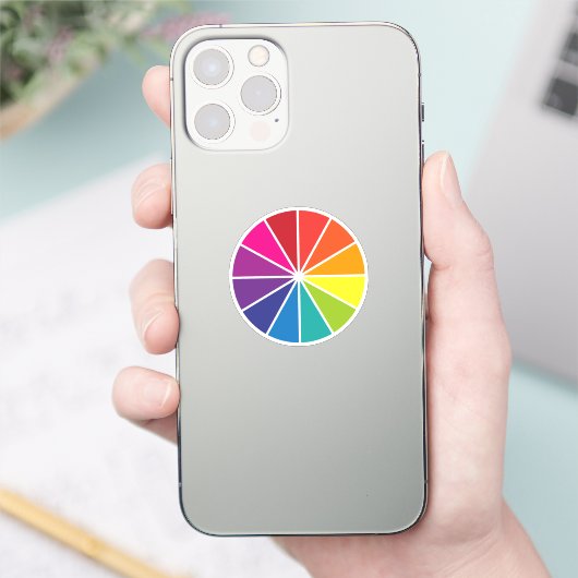 Sticker Roue de couleur (Téléphone)