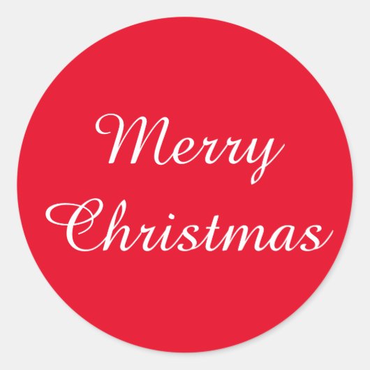 Sticker rouge blanc Amazone de Noël par Janz (Devant)